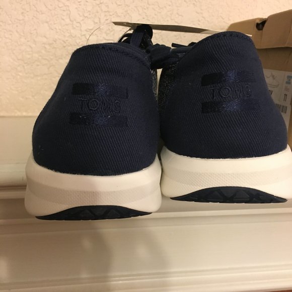 TOMS Del Rey woven sneakers, navy, NIB - Picture 4 of 5